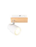 Spot mural ou plafonnier avec interrupteur intégré Ampoule PIERRE excl. 1x GU10 max. 10W IP20 Blanc