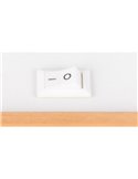 Foco de pared o de techo con interruptor integrado PIERRE bombilla excl. 1x GU10 max. 10W IP20 Blanco