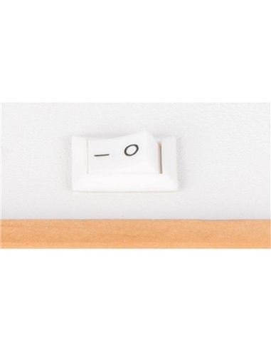 Spot mural ou plafonnier avec interrupteur intégré Ampoule PIERRE excl. 1x GU10 max. 10W IP20 Blanc
