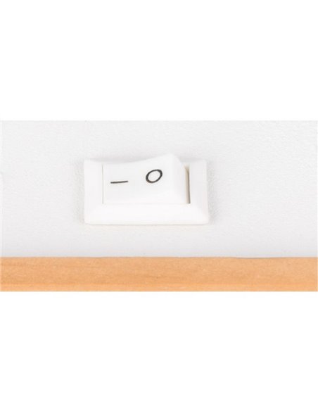 Spot de parede ou teto com interruptor integrado, lâmpada PIERRE, excl. 1x GU10 máx. 10W IP20 Branco