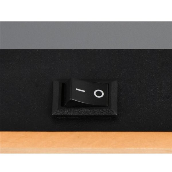 Foco de pared o de techo PIERRE con interruptor integrado bombilla excl. 1x GU10 max. 10W IP20 Negro y madera