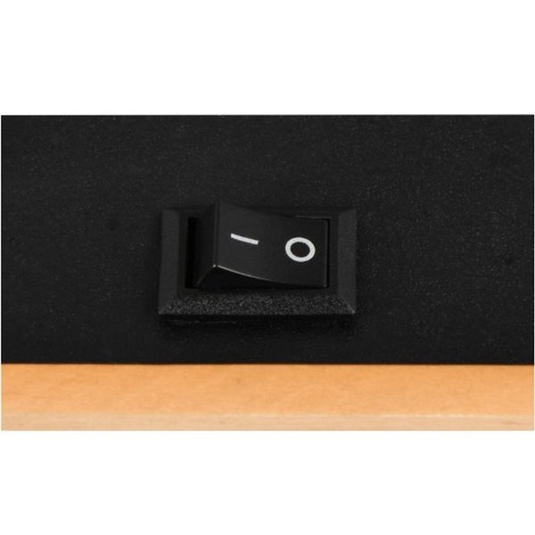Foco de pared o de techo PIERRE con interruptor integrado bombilla excl. 1x GU10 max. 10W IP20 Negro y madera