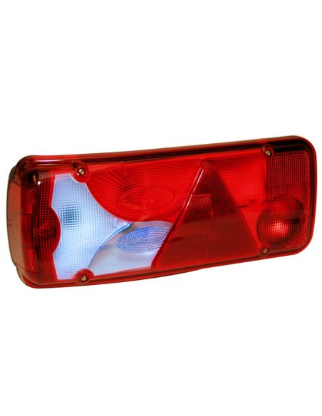 LC8T Luz Traseira com Triângulo 12/24V - Conector AMP 1.5 - 7 Pinos - ADR - Blue Moon - Esquerda