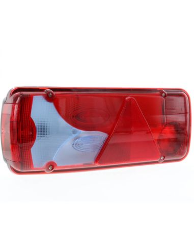 Feu arrière LC8T avec éclairage de plaque d'immatriculation et triangle - 12/24 V - Connecteur AMP 1.5 - 7 broches - ADR - Blue 