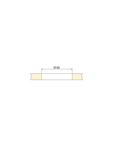 Foco LED para empotrar en mueble CRUX-IN, sin necesidad de convertidor, 6000K, gris metalizado