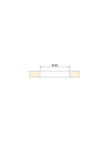 Foco LED para empotrar en mueble CRUX-IN, sin necesidad de convertidor, 6000K, gris metalizado