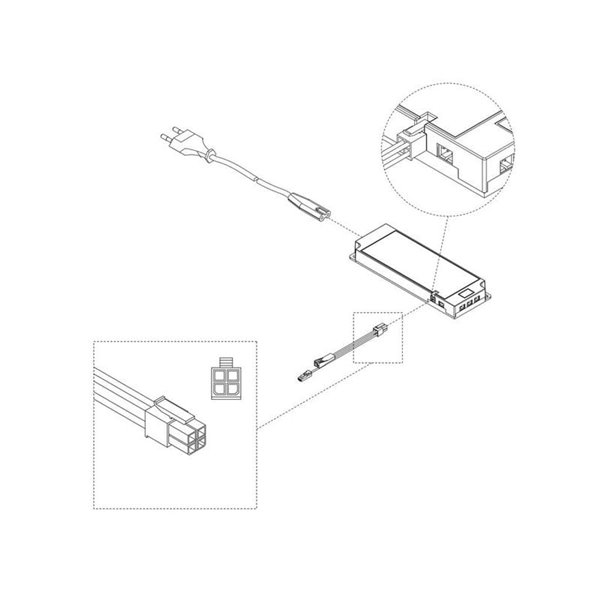 Driver convertidor de tensión constante LED SMART (12v DC), 6W, miniled
