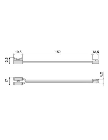 Cable para transformador LED Smart, Plástico