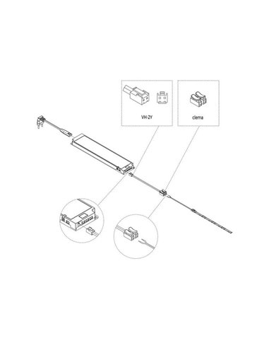 Cable para transformador LED Smart, Plástico