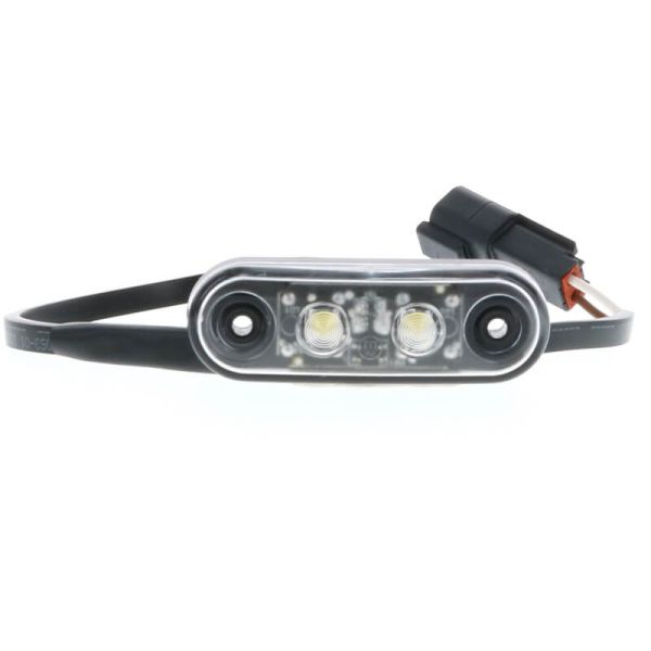 FE04 Luz de posição frontal LED com conector Deutsch - 24V - Compatível com ASCA, Samro, Trouillet, Renault Magnum