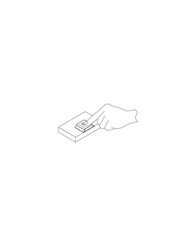 Interruptor táctil automático de luminarias, Emisor RF con sensor LED Smart touch/dimmer (táctil) 12V/24V DC, plástico, negro