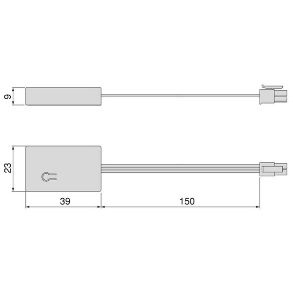 Receptor RF para emisores RF con sensor LED Smart 12V/24V DC 