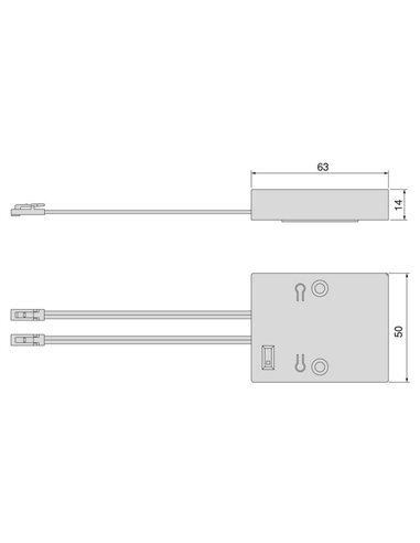 Receptor WiFi LED Smart para controlar luminarias de 12V/24V DC