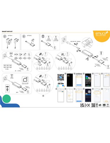 Receptor WiFi LED Smart para controlar luminarias de 12V/24V DC