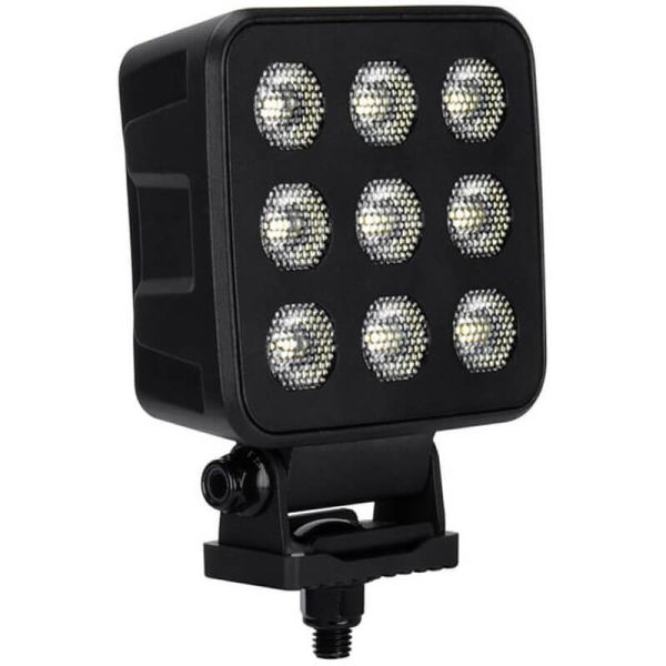 Lampe de travail LED carrée 12/24V série BLACK 90W très puissante