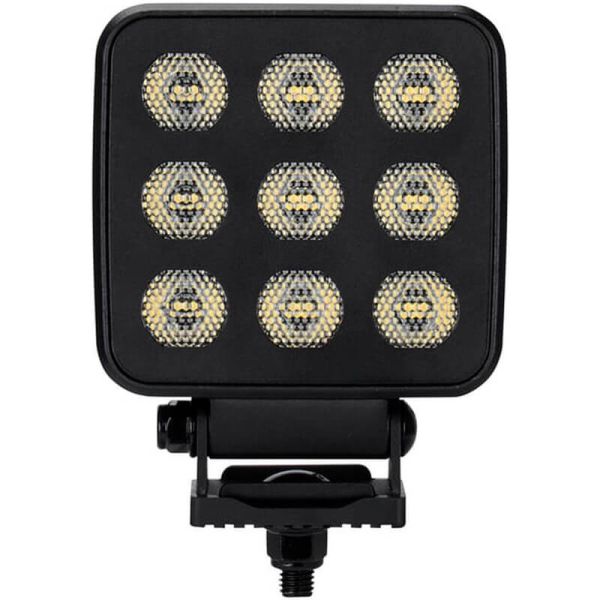 Lampe de travail LED carrée 12/24V série BLACK 90W très puissante
