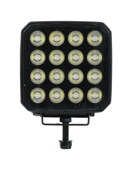 Projecteur de travail LED carré, grand angle, 9120 lm - 10/30 V - Faisceau large - IP68 - 16 LED