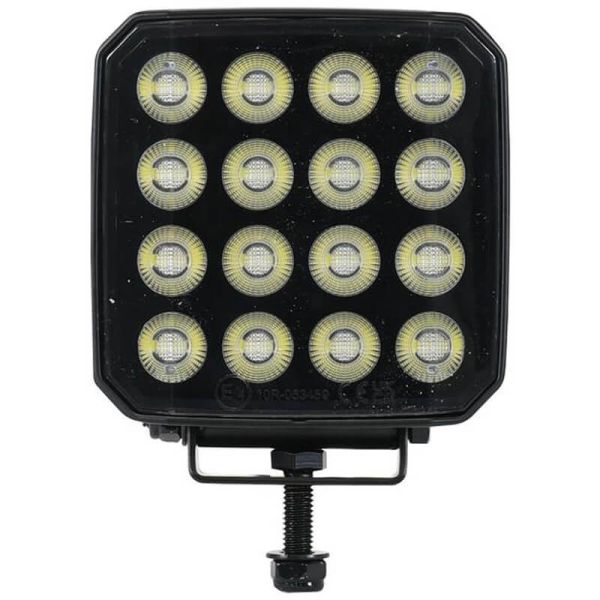 Projecteur de travail LED carré, grand angle, 9120 lm - 10/30 V - Faisceau large - IP68 - 16 LED
