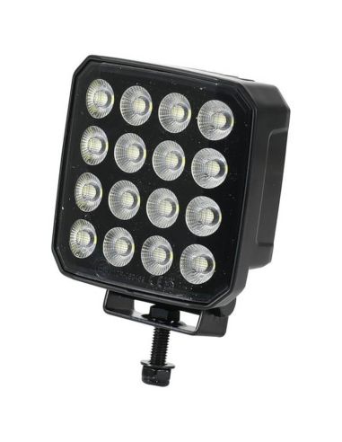 Faro de Trabajo LED cuadrado gran angular 9120 lm - 10/30V - Haz Inundación - IP6K9K - 16 LEDs