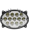 Foco de Trabajo LED 65W - 5200 lm - 10/30V - Wide Flood - 13 LEDs - H4 - Ovalado 161x110x90mm