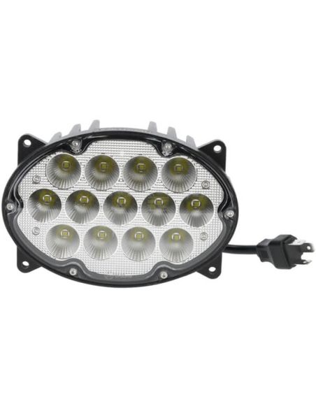 Luz de trabalho LED 65W - 5200 lm - 10/30V - Wide Flood - 13 LEDs - H4 - Oval 161x110x90mm