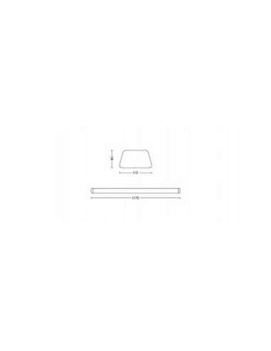 Pantalla LED de superficie SOFTLINE 50W 117cm, Projectline, 5000lm 2700K/5300lm 4000K