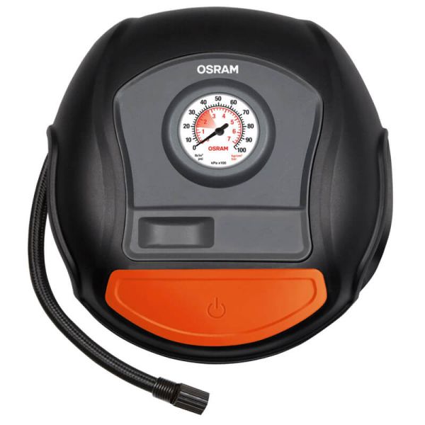 Inflador de Neumáticos OSRAM Tyreinflate 200 OTI200 - 12V - Rápido, Cable Enrollable y Adaptadores OTI200
