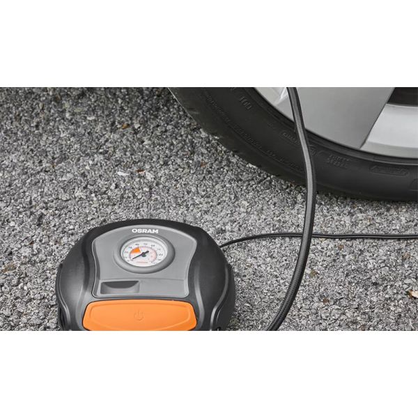 Inflador de Neumáticos OSRAM Tyreinflate 200 OTI200 - 12V - Rápido, Cable Enrollable y Adaptadores OTI200