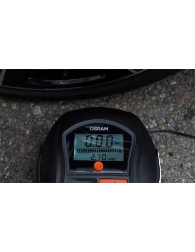 Gonfleur de pneus numérique OSRAM TYREinflate 1000 - 12 V - Arrêt automatique - 2 M