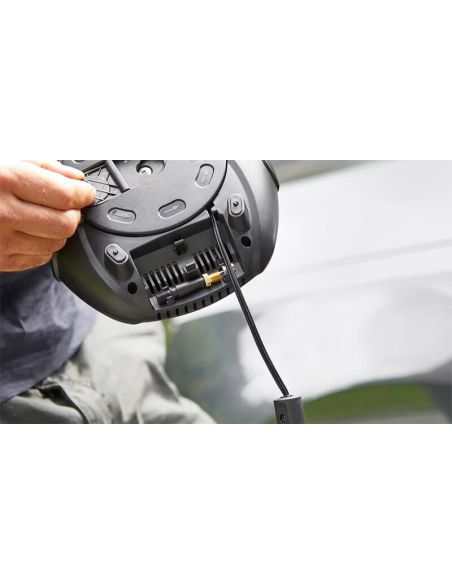 Arrière du gonfleur de pneus numérique OSRAM TYREinflate 1000 - 12 V - Arrêt automatique - 2 M