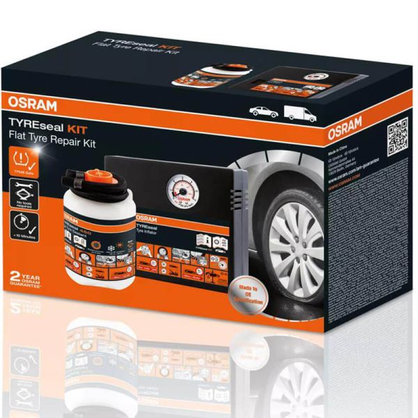 OSRAM TYREseal KIT Kit de selante de pneus - 450ml + Compressor + Estojo OTSK4