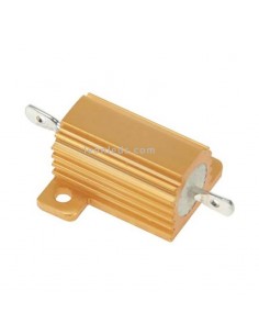 Resistor de potência em caixa de alumínio 25W 27 ohm para falha no painel de controle | leonleds