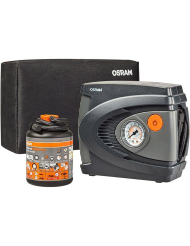 Kit Sellador de Neumáticos OSRAM TYREseal ESSENTIAL - 450ml + Inflador Analógico Osram