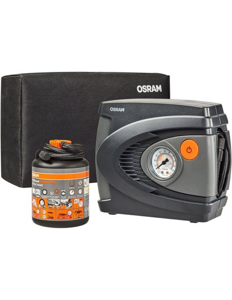 Kit de selante de pneus OSRAM TYREseal ESSENTIAL - 450ml + inflador analógico Osram