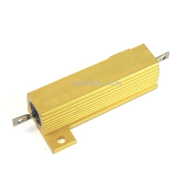 Resistencia Potencia en caja de aluminio 50W 27 ohm al mejor precio de internet | LeonLeds