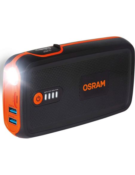 Arrancador de Batería OSRAM BATTERYstart 300 - 12V, 13000mAh, Powerbank USB con linterna led