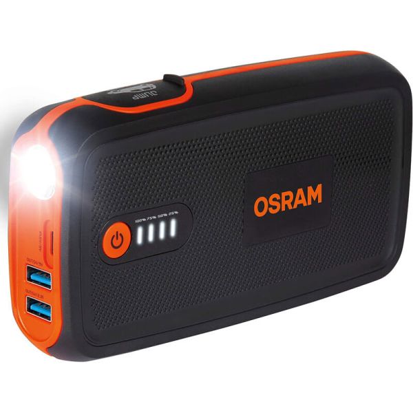 Arrancador de Batería OSRAM BATTERYstart 300 - 12V, 13000mAh, Powerbank USB con linterna led