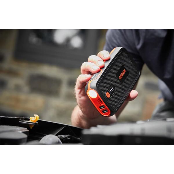 OSRAM BATTERYstart 300 LED Jump Starter Lanterna - 12 V, 13000 mAh, USB Powerbank