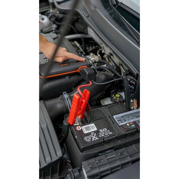 Grampo de partida auxiliar de bateria OSRAM BATTERYstart 400 - 12 V, 16800 mAh, banco de energia USB