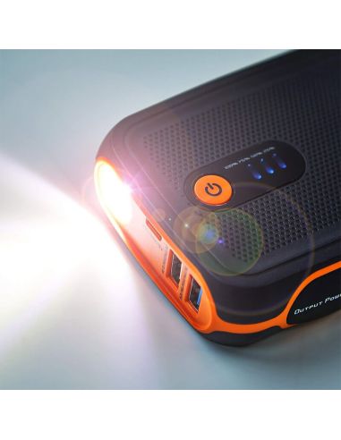 Lampe de poche LED intégrée au démarreur de secours OSRAM BATTERYstart 400 - 12 V, 16 800 mAh, batterie externe USB