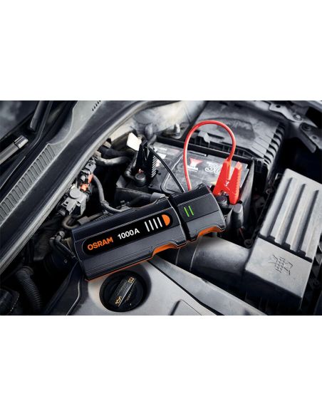 OSRAM BATTERYjumpstart 1000 Bateria Jump Starter - 12 V, 8000 mAh, Função Boost, USB-C
