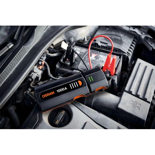 Démarreur de batterie OSRAM BATTERYjumpstart 1000 - 12 V, 8 000 mAh, fonction Boost, USB-C
