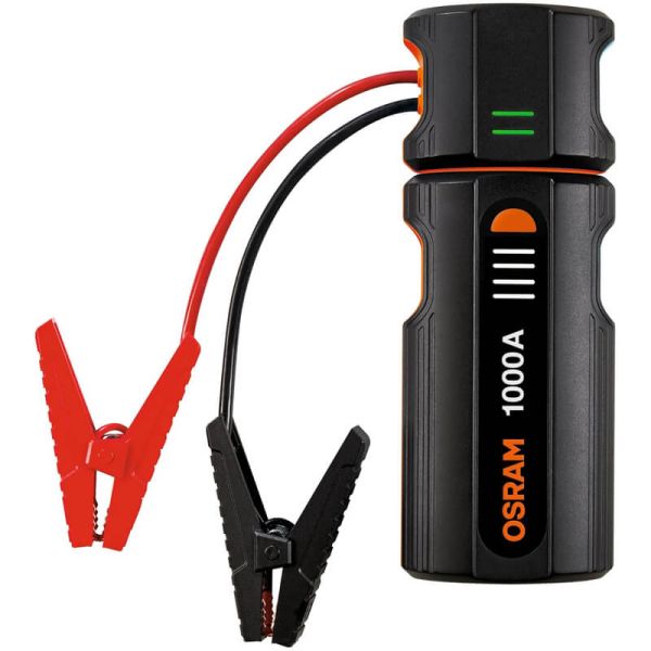 Démarreur de batterie OSRAM BATTERYjumpstart 1000 - 12 V, 8 000 mAh, fonction Boost, USB-C