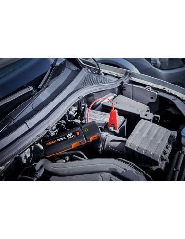 OSRAM BATTERYjumpstart 1500 Bateria Jump Starter - 12 V, 1500 A, Função Boost, Carregamento Rápido PD60W