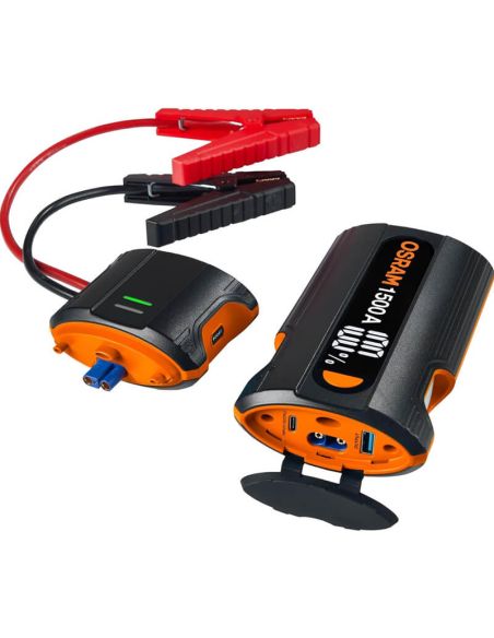 Démarreur de batterie OSRAM BATTERYjumpstart 1500 - 12 V, 1500 A, fonction Boost, charge rapide PD60 W
