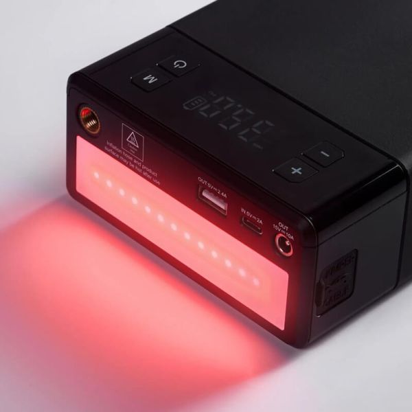 Démarreur de batterie OSRAM Jumpstart 1000TI - 12 V, 12 000 mAh, gonfleur de pneus et batterie externe avec lampe torche LED