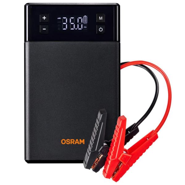 Démarreur de batterie OSRAM Jumpstart 1000TI - 12 V, 12 000 mAh, gonfleur de pneus et batterie externe