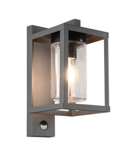 Aplique de pared exterior LUNGA sensor de movimiento excl.1xE27 IP44 212069142