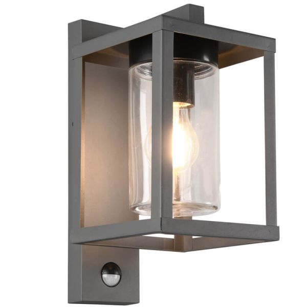 Aplique de pared exterior LUNGA sensor de movimiento excl.1xE27 IP44 212069142