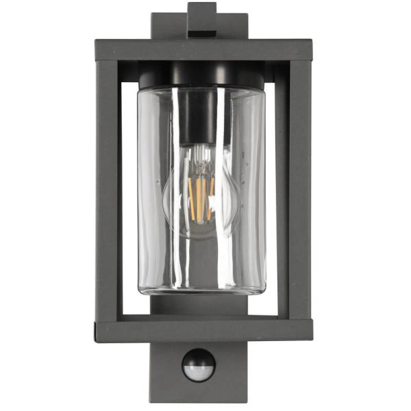 Luminária de parede externa LUNGA com sensor de movimento, excl. 1xE27, IP44 212069142